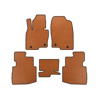 EVA Floor Mats (2 Rows, 7-Seater, Orange)