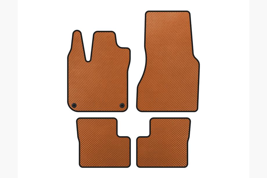 Smart 2014- EVA Floor Mats (Hatchback, 5-Door, Orange) Image