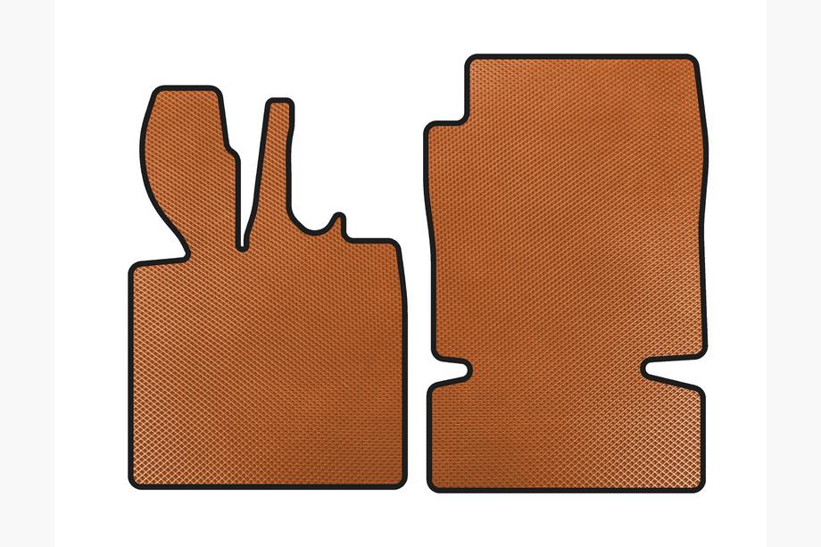Smart 1998-2007 EVA Floor Mats (2003-2007, Coupe, Orange) Image