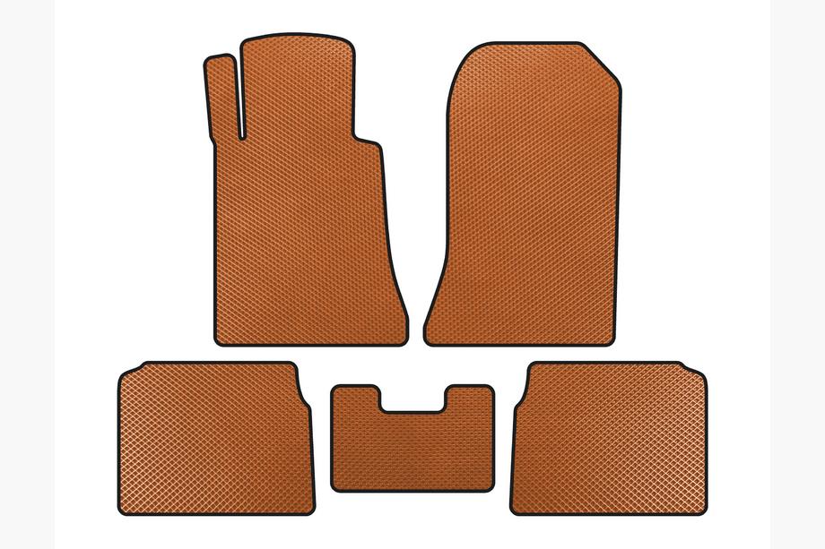 Mercedes E-class W124 1984–1997 EVA Floor Mats (SD, Orange) Image