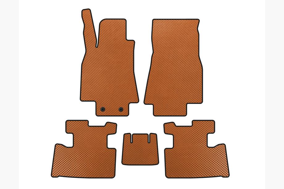 Mercedes A-class W169 2004-2012 EVA Floor Mats (2004-2008, HB, 5-Door, Orange) Image