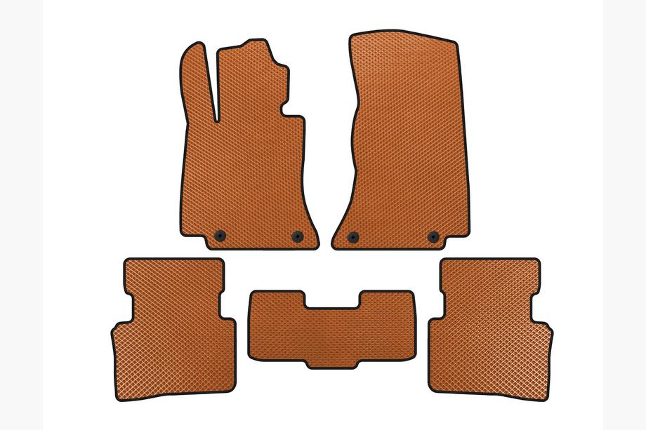 Mercedes C-class W206 2022- EVA Floor Mats (SD, Orange) Image