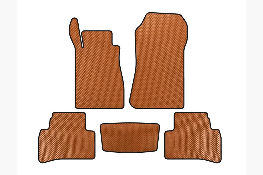 Mercedes CLK W208 1997-2002 EVA Floor Mats (Coupe, Orange) Image