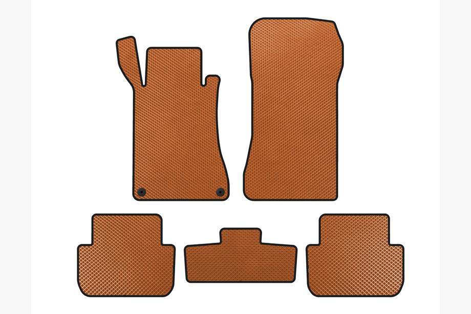Mercedes CLK W209 2002-2010 EVA Floor Mats (Coupe, Orange) Image