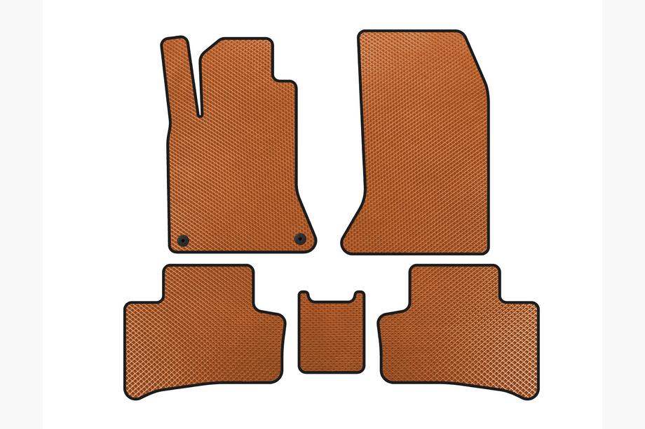 Mercedes B-class W246 2011-2018 EVA Floor Mats (2011-2015, Electric, Orange) Image