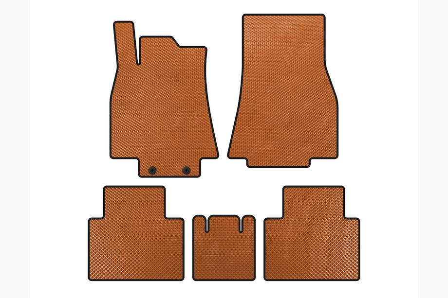 Mercedes B-class W245 2005-2011 EVA Floor Mats (Orange) Image