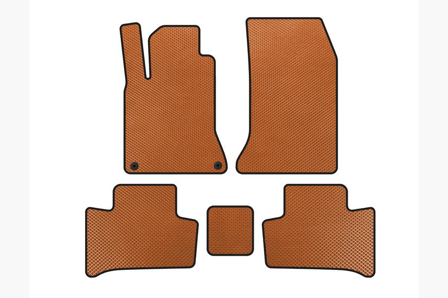 Mercedes B-class W246 2011-2018 EVA Floor Mats (2015-2018, Orange) Image