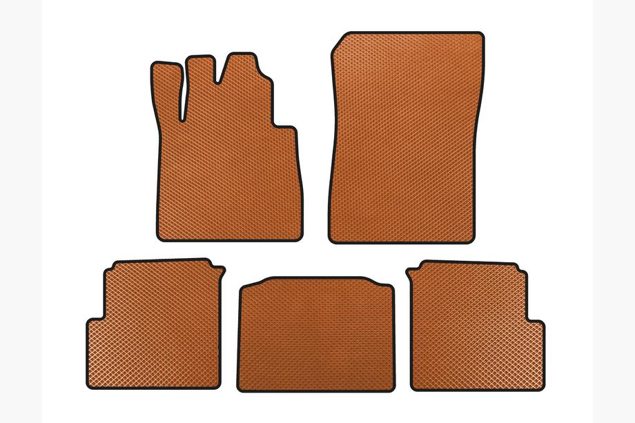 Mercedes G class W463 1990-2018 EVA Floor Mats (2012-2015, 5-Door, Orange) Image