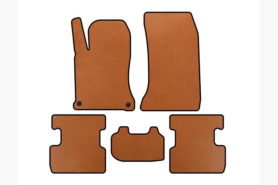 Mercedes GLA X156 2014-2019 EVA Floor Mats (Orange) Image