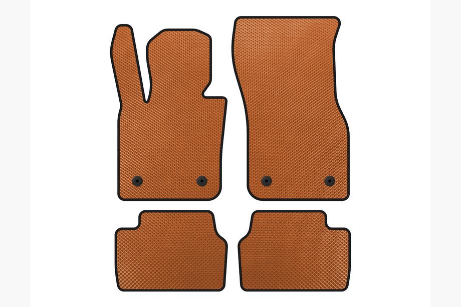 Mini Cooper F55/56/57 2014-2023 EVA Floor Mats (for F55, 5-Door, Orange) Image