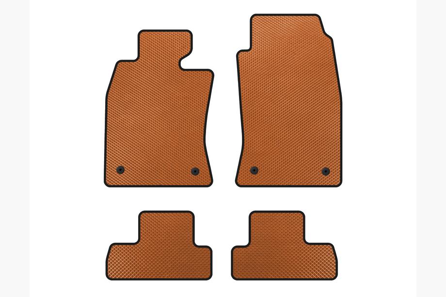 Mini Cooper R50/52/53 2000-2006 EVA Floor Mats (for R50, Orange) Image