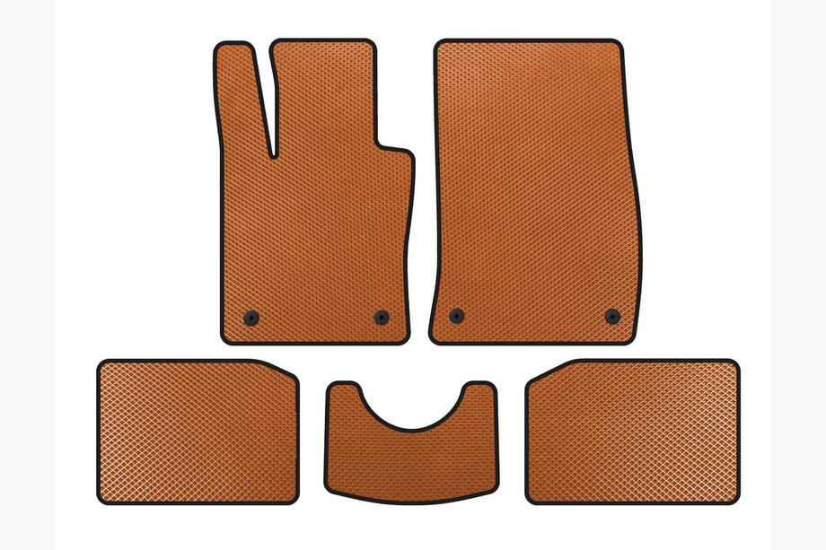Mini Countryman R60 2010-2017 EVA Floor Mats (SD Trim, Orange) Image