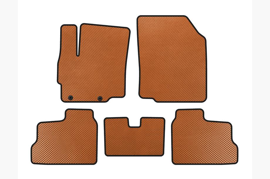 Mitsubishi Space Star/Mirage 2012- EVA Floor Mats (for Mirage, HB, Orange) Image