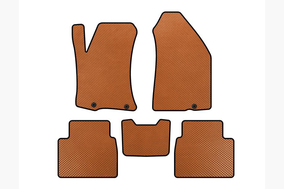 Nissan Altima 2012-2018 EVA Floor Mats (SD, Orange) Image