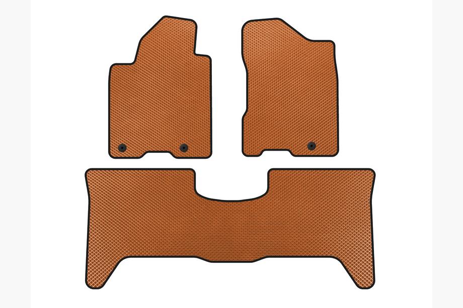 Nissan Armada 2003-2015 EVA Floor Mats (2 Rows, 2003-2008, Orange) Image