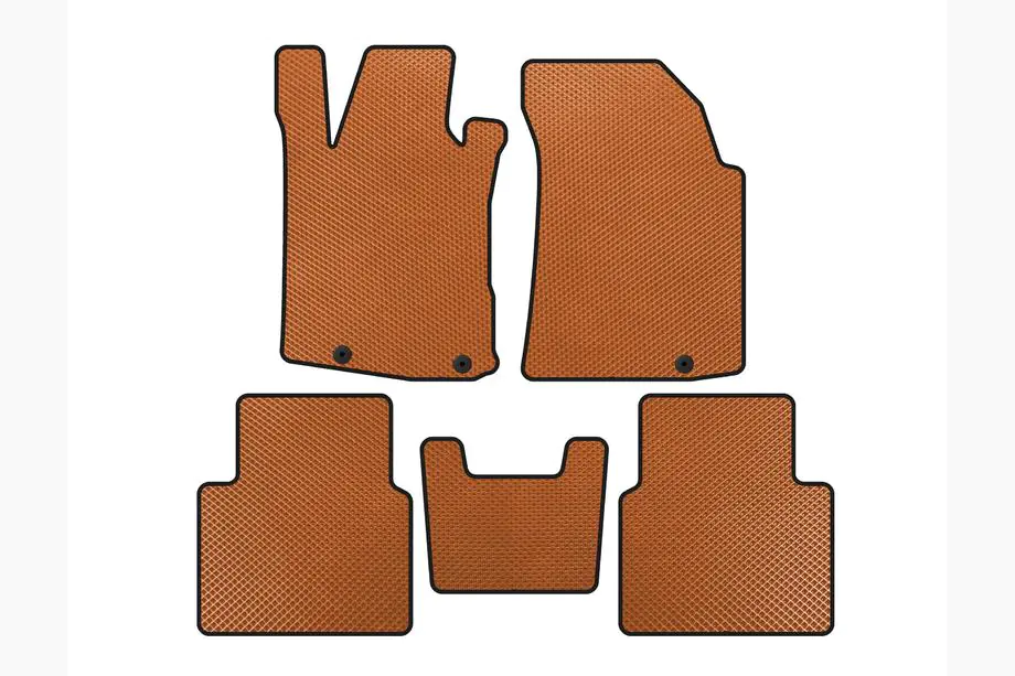 Nissan Maxima 2015-2023 EVA Floor Mats (SD, Orange) Image