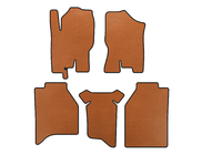 Nissan Navara 2006-2015 EVA floor mats (no trays, orange) photo 1