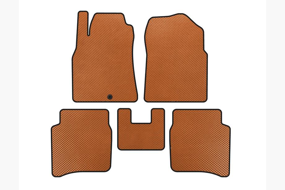 Nissan Primera P12 2002–2007 EVA Floor Mats (SD, Orange) Image