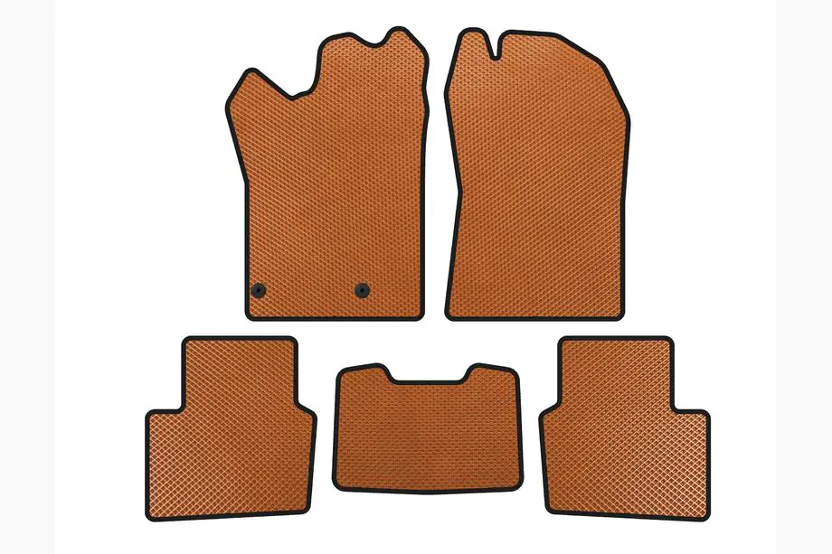 Nissan Qashqai 2021- EVA Floor Mats (Hybrid, Orange) Image