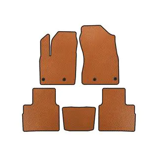 EVA Floor Mats (5-Seater, Orange)