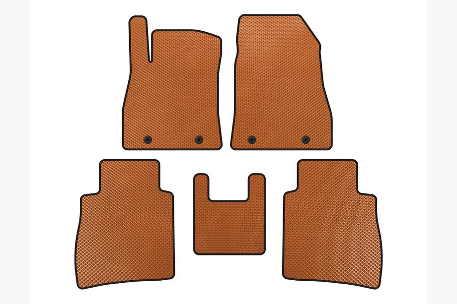 Nissan Sentra 2012-2019 EVA Floor Mats (SD, Orange) Image