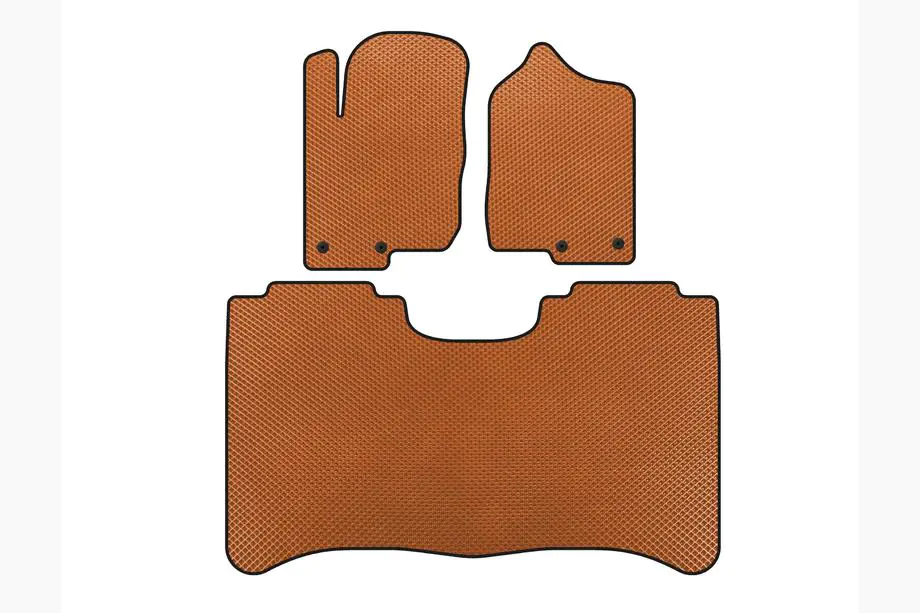 Nissan Titan 2004-2011 EVA Floor Mats (Orange) Image