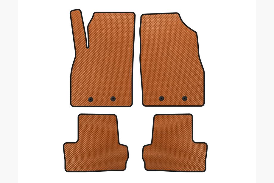 Opel Ampera 2011-2016 EVA Floor Mats (LB, Hybrid, Orange) Image