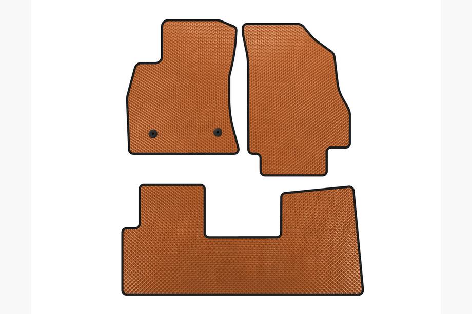 Opel Combo 2012-2018 EVA Floor Mats (Orange) Image