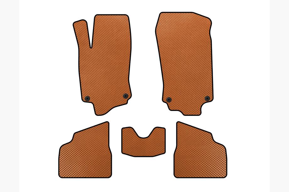 Opel Corsa C 2000-2006 EVA Floor Mats (Orange) Image