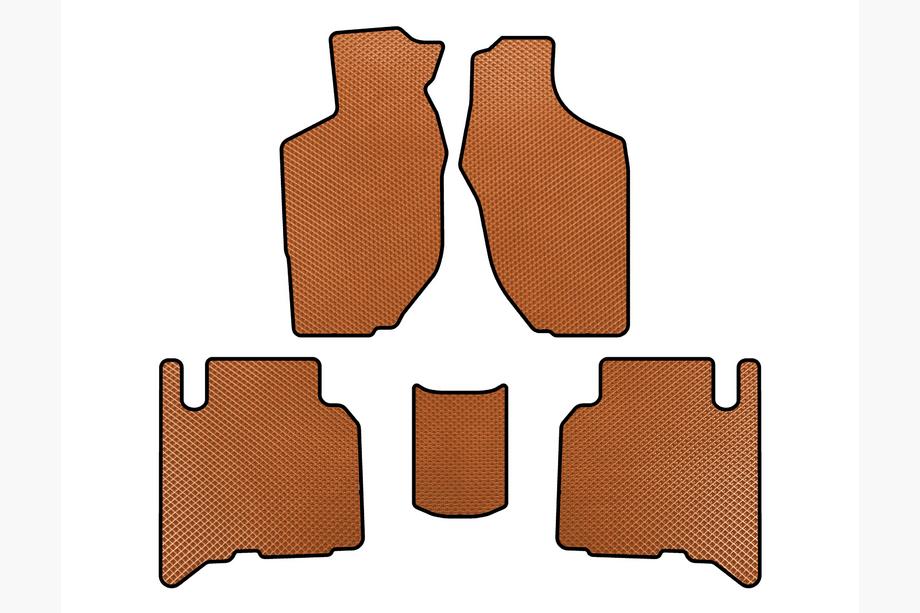 Opel Frontera 1998-2003 EVA Floor Mats (5-Door, Orange) Image