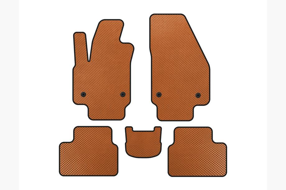 Opel Meriva 2010-2017 EVA Floor Mats (Orange) Image