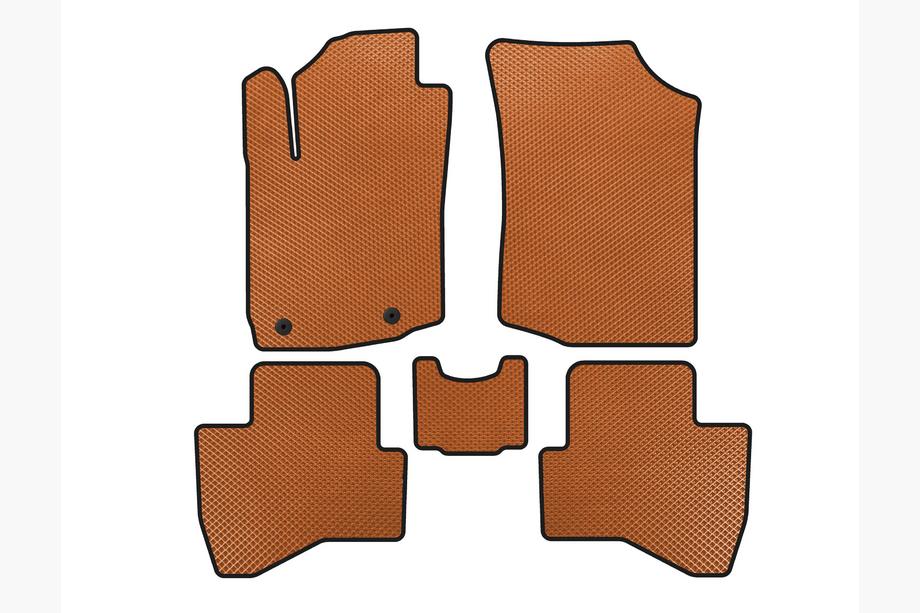 Peugeot 108 2014-2021 EVA Floor Mats (HB, Orange) Image