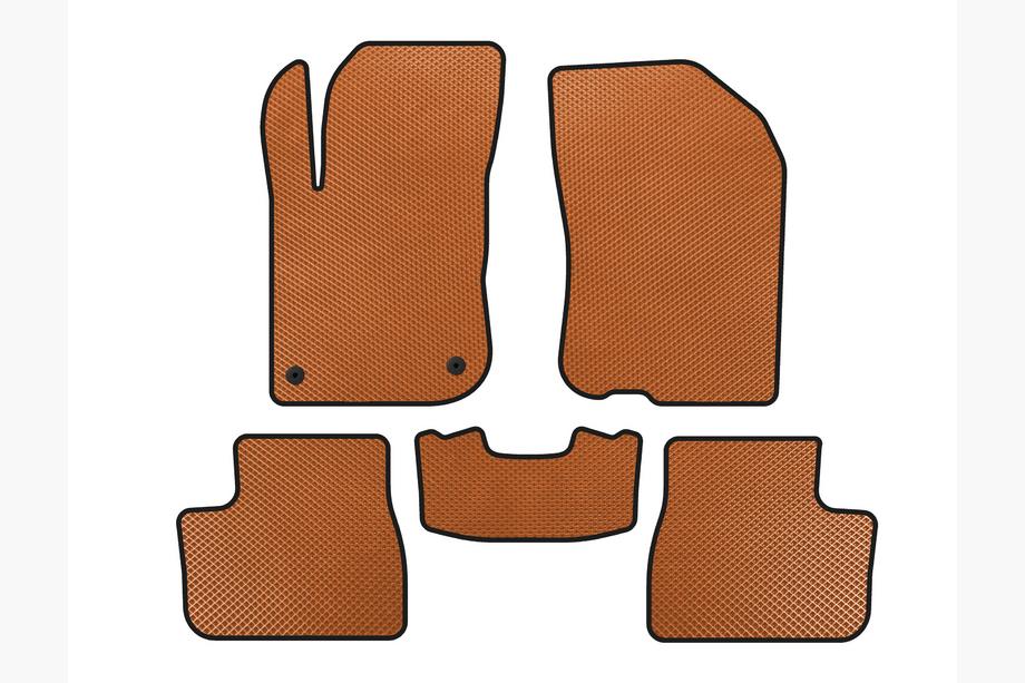 Peugeot 208 2012-2019 EVA Floor Mats (Orange) Image