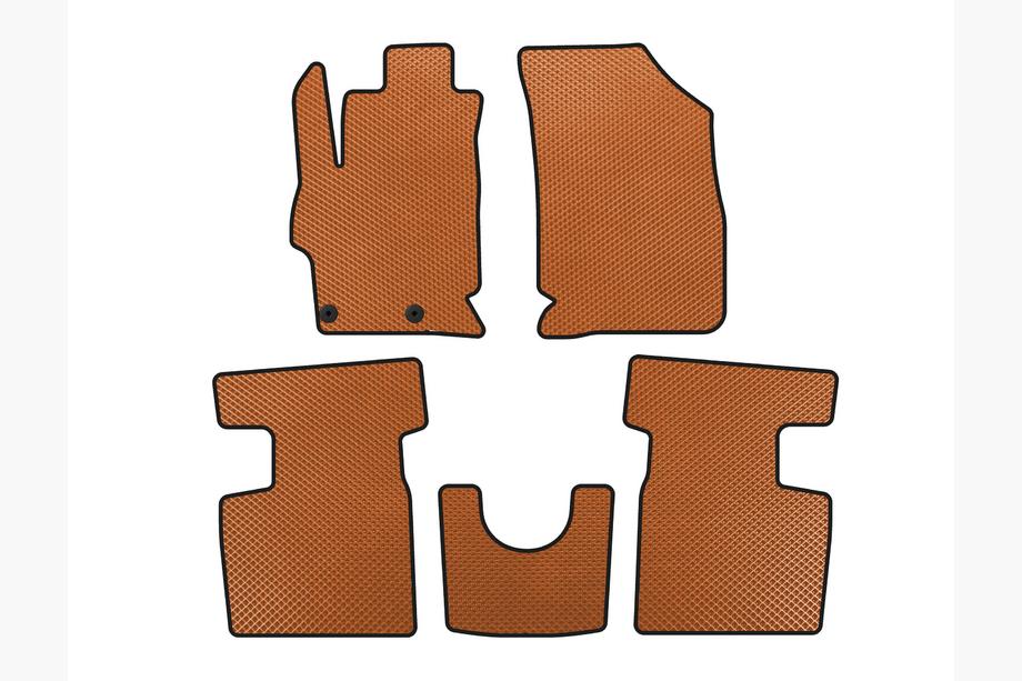 Peugeot 301 2012- EVA Floor Mats (2017+, SD, Orange) Image