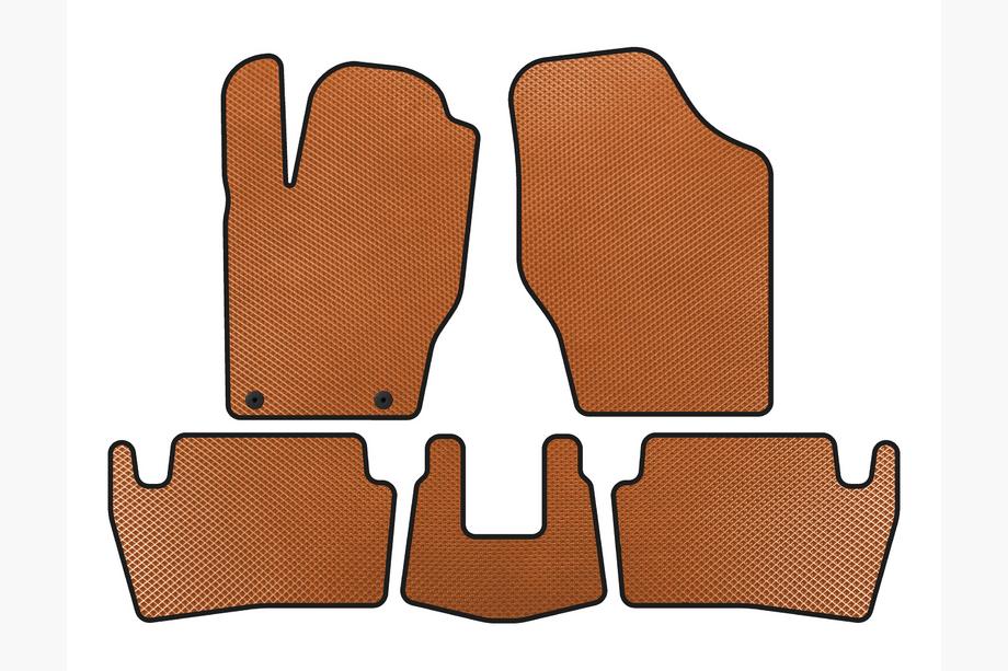 Peugeot 307 2001-2008 EVA Floor Mats (2001-2005, HB, 5-Door, Orange) Photo 1