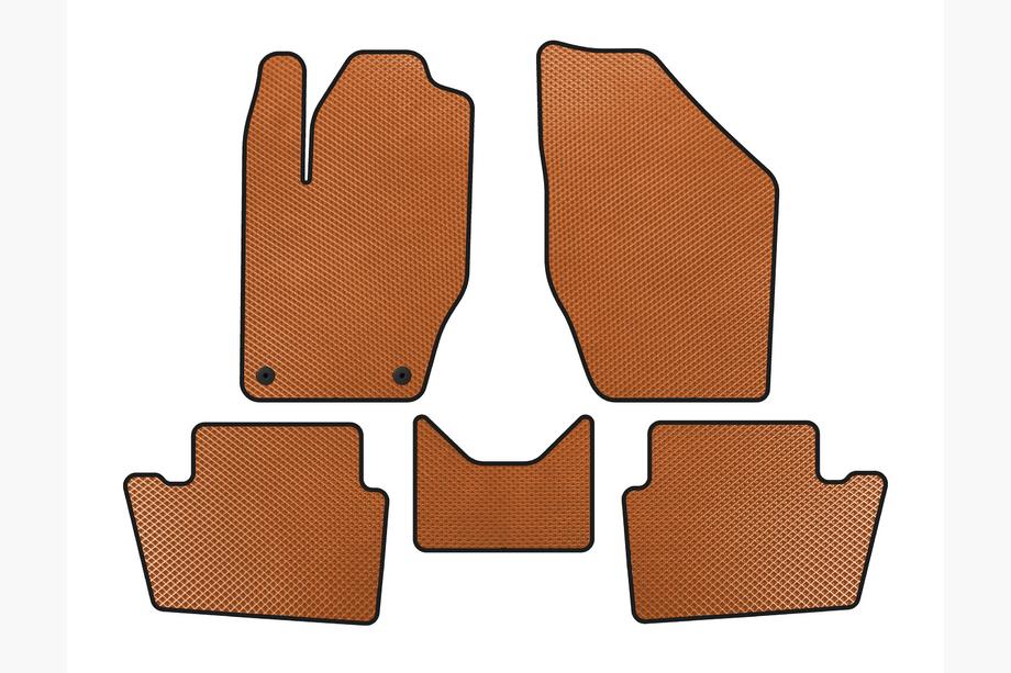 Peugeot 408 2010-2018 EVA Floor Mats (Orange) Image