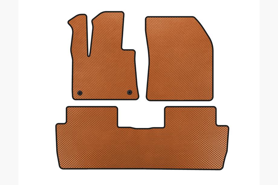 Peugeot 5008 2016-2023 EVA Floor Mats (2016-2020, Orange) Image