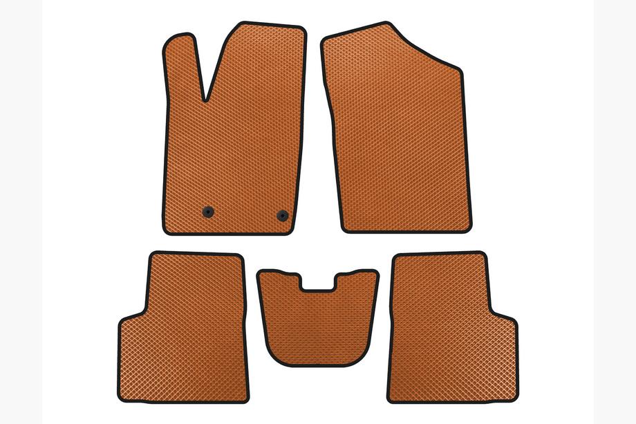 Peugeot Partner 1996-2008 EVA Floor Mats (Orange) Image