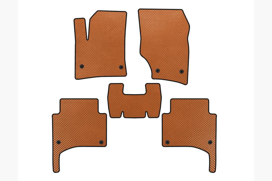 Porsche Cayenne 2003–2010 EVA Floor Mats (Orange) Image