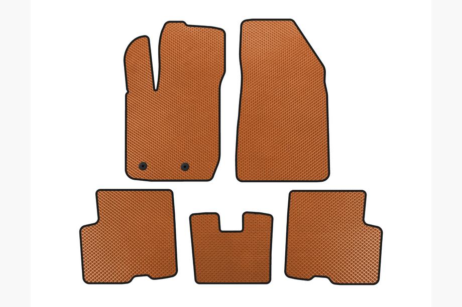 Renault Arkana 2019- EVA Floor Mats (Front-Wheel Drive, Orange) Image