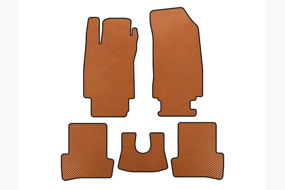 Renault Clio III 2005-2012 EVA Floor Mats (Orange) Image