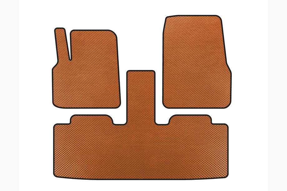 Renault Espace 2002-2014 EVA Floor Mats (2 Rows, 7-Seater, Orange) Image