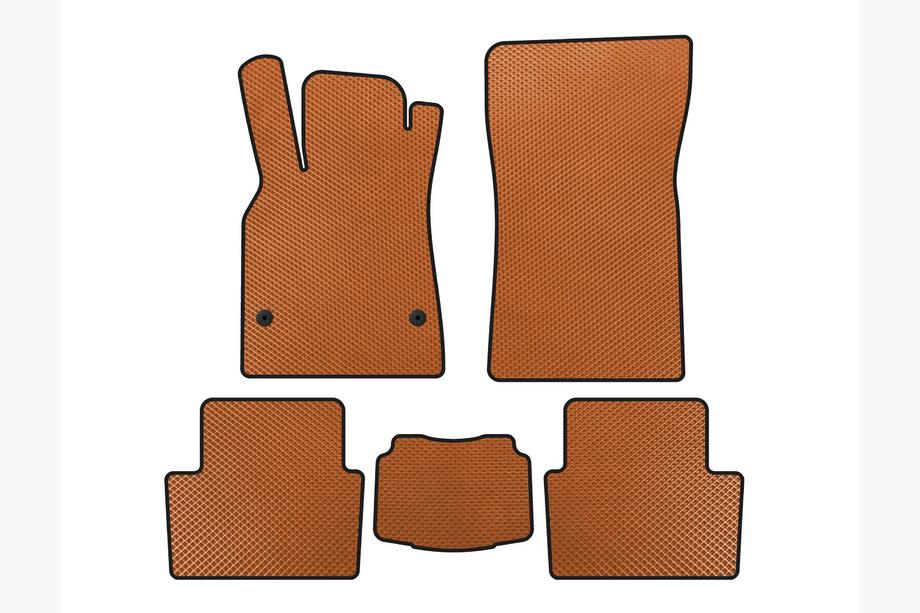 Renault Fluence 2009-2016 EVA Floor Mats (SD, Orange) Image