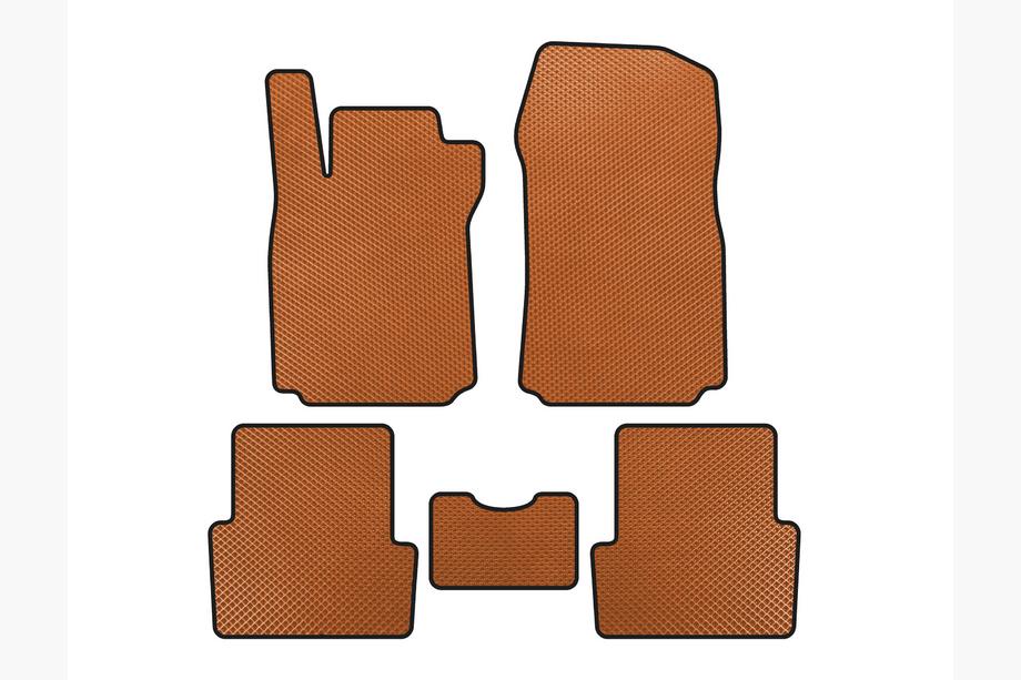Renault Modus 2005-2012 EVA Floor Mats (Orange) Image