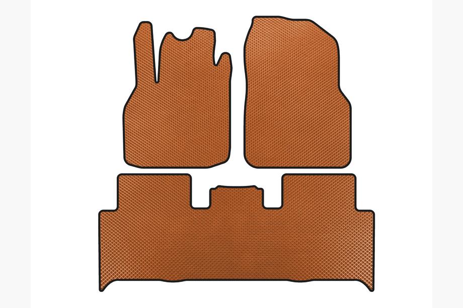 Renault Scenic/Grand 2003-2009 EVA Floor Mats (2 Rows, Orange) Image