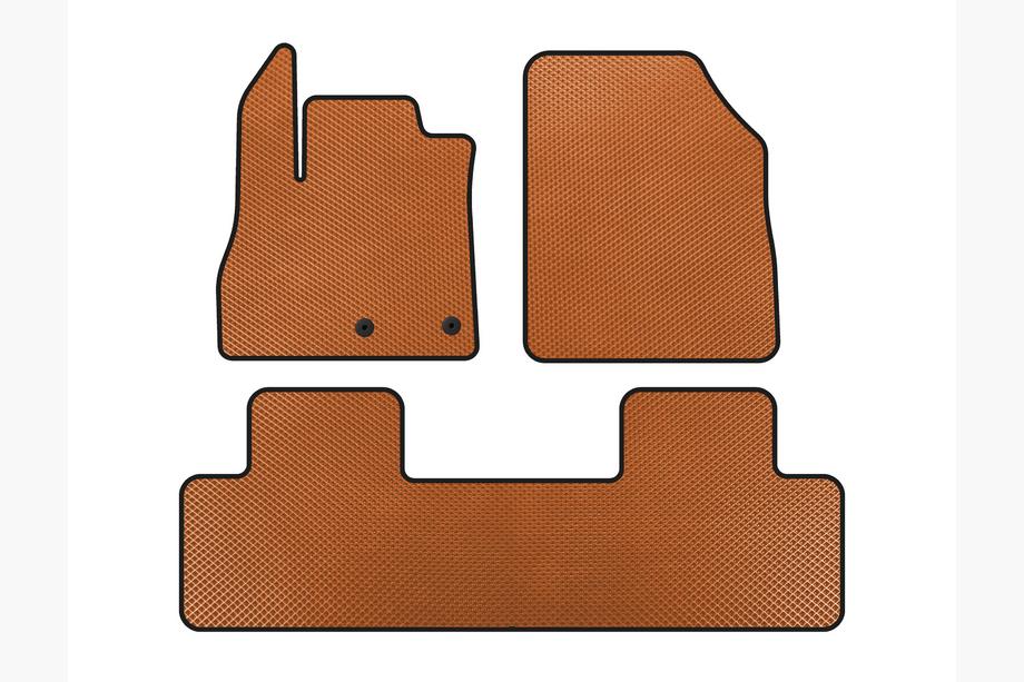 Renault Scenic/Grand 2016–2025 EVA Floor Mats (5-Seater, Orange) Image
