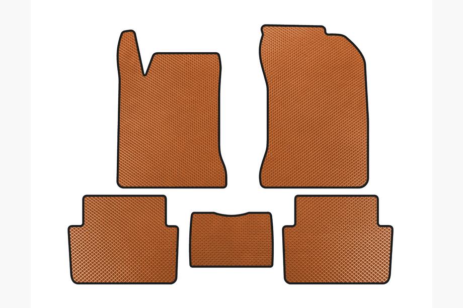 Renault Laguna 2001-2007 EVA Floor Mats (SW, Orange) Image