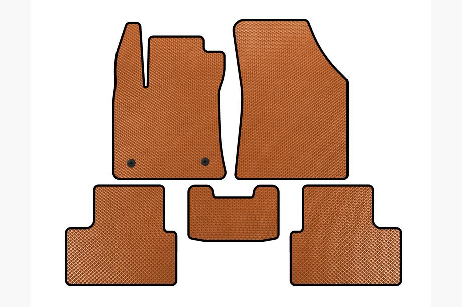 Renault Megane IV 2016-2025 EVA Floor Mats (SD, Orange) Image