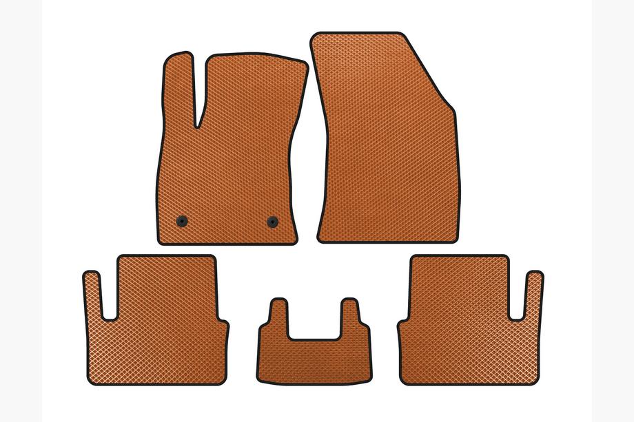 Renault Megane IV 2016-2025 EVA Floor Mats (HB, Orange) Image