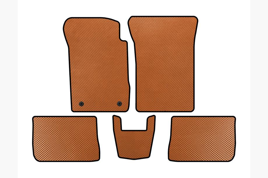 Renault Symbol 2008-2013 EVA Floor Mats (SD, Orange) Image